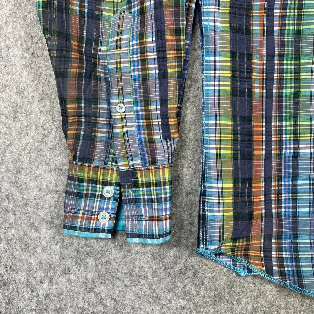 Georg Roth Los Angeles Mens Large‎ Multicolor Stripe Abstract Artwear Modern